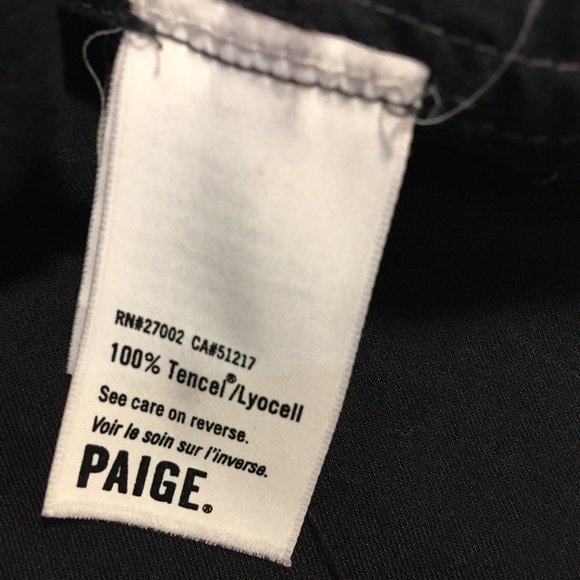 Paige Black Vest Top Buttoned Shirt Sleeveless XS - Picture 6 of 8